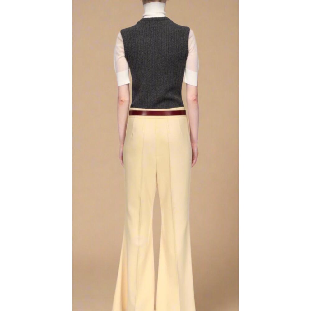 Victoria Beckham Mock Neck Double Layer Top in Charcoal M - Picture 6 of 7